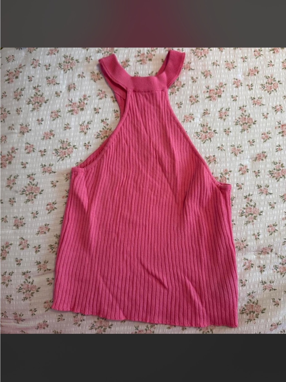 Hot pink crop top